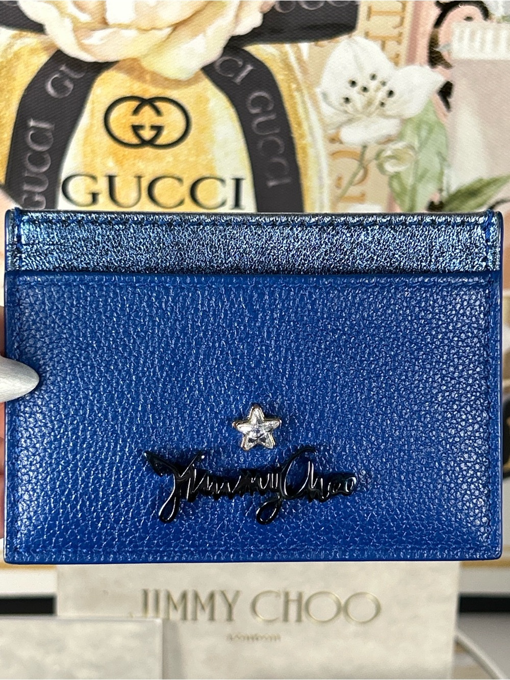 Jimmy Choo Leather Card Holder 😍💙